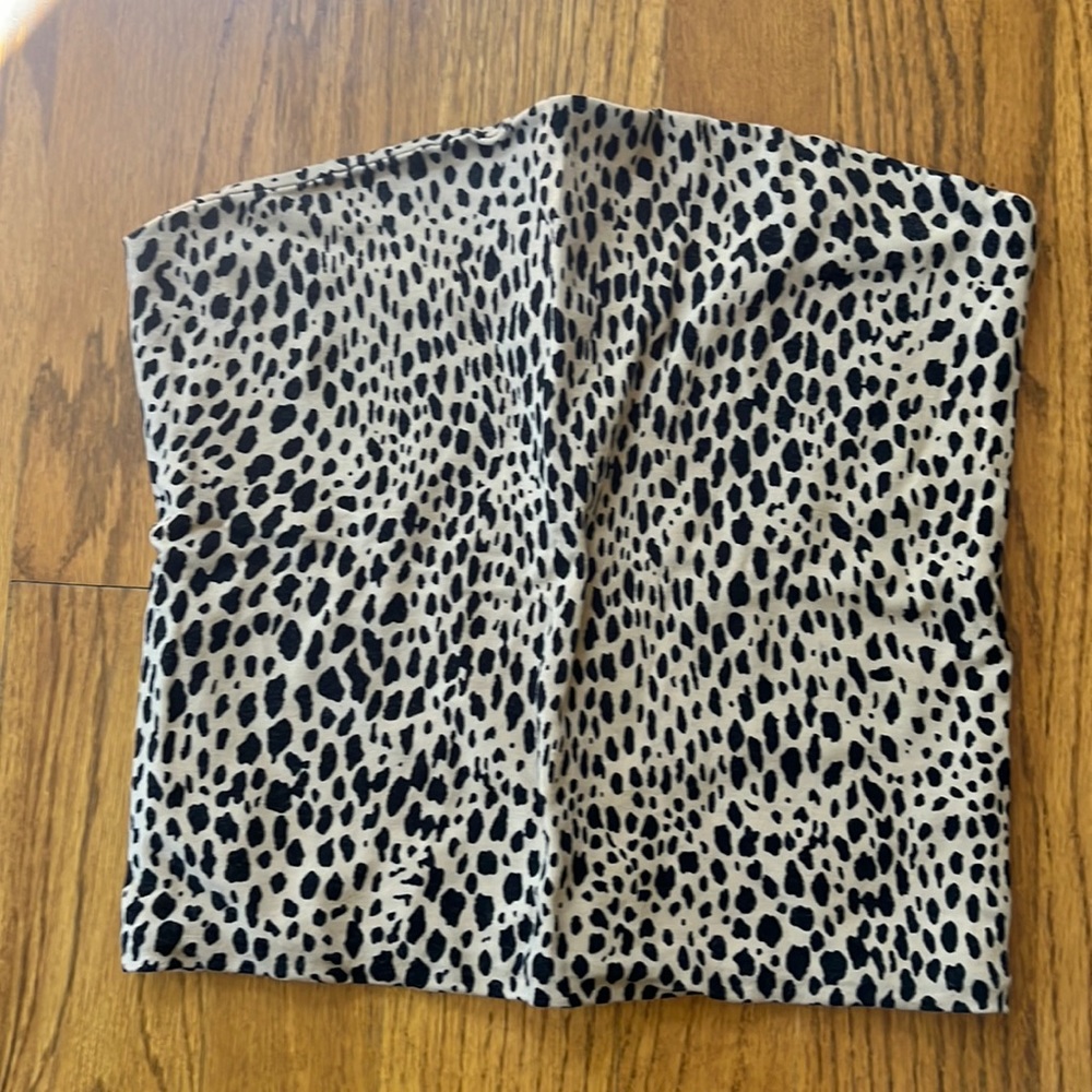 Cheetah print tube top Brandy Melville